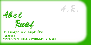 abel rupf business card